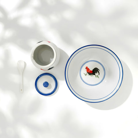 Heritage Rooster Bowl & Seasoning Jar