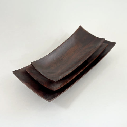 Wooden Serving Plates - Set of 3