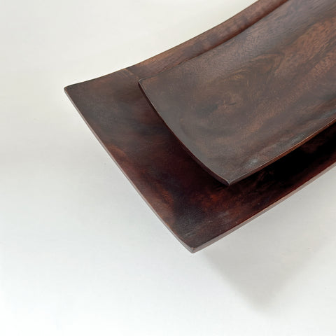 Wooden Serving Plates - Set of 3