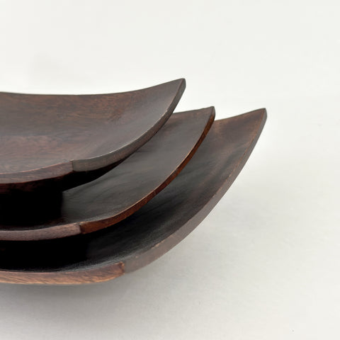 Wooden Serving Plates - Set of 3