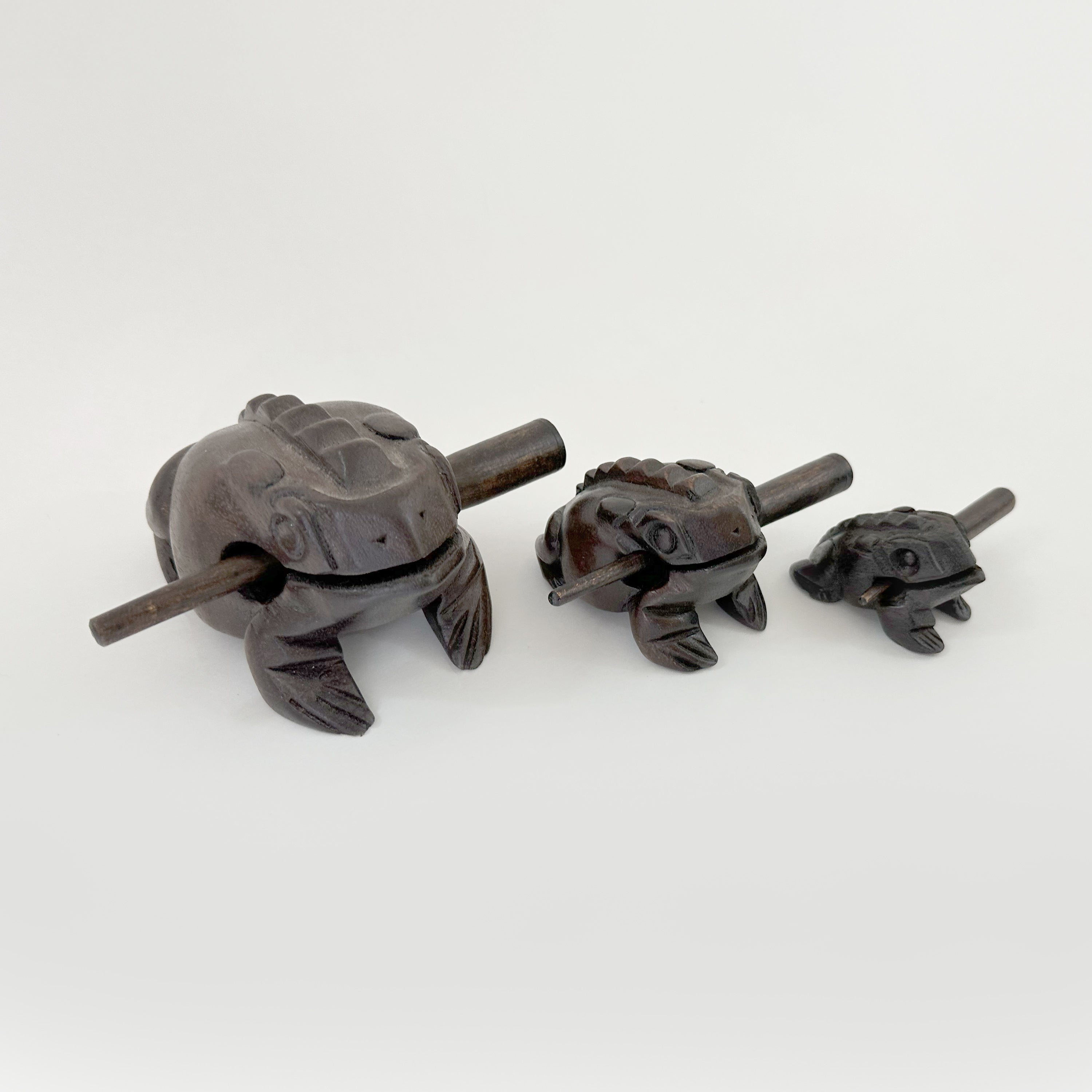 Carved Percussion Frog