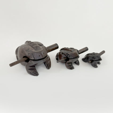 Carved Percussion Frog