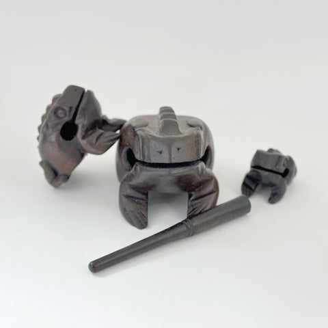 Carved Percussion Frog