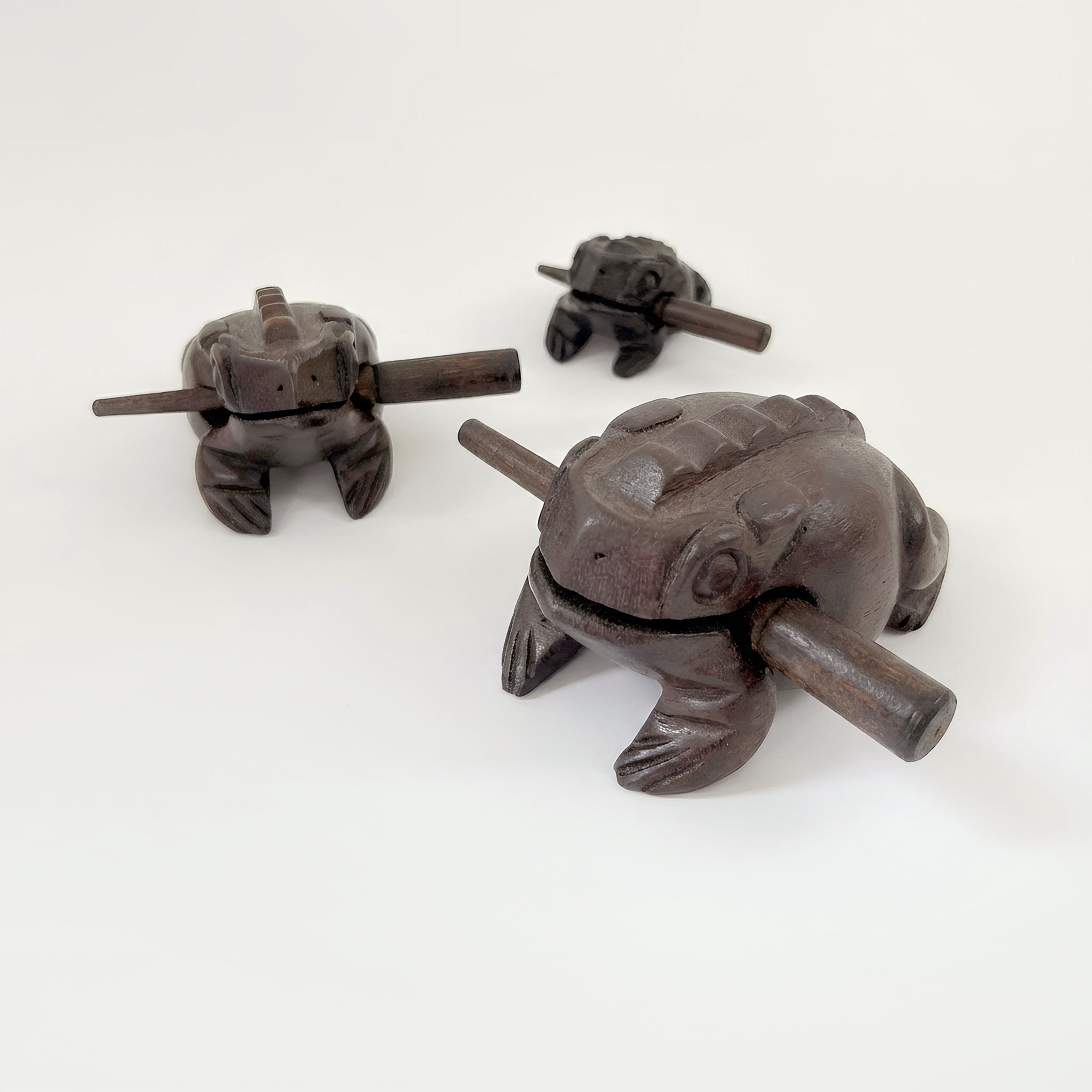 Carved Percussion Frog