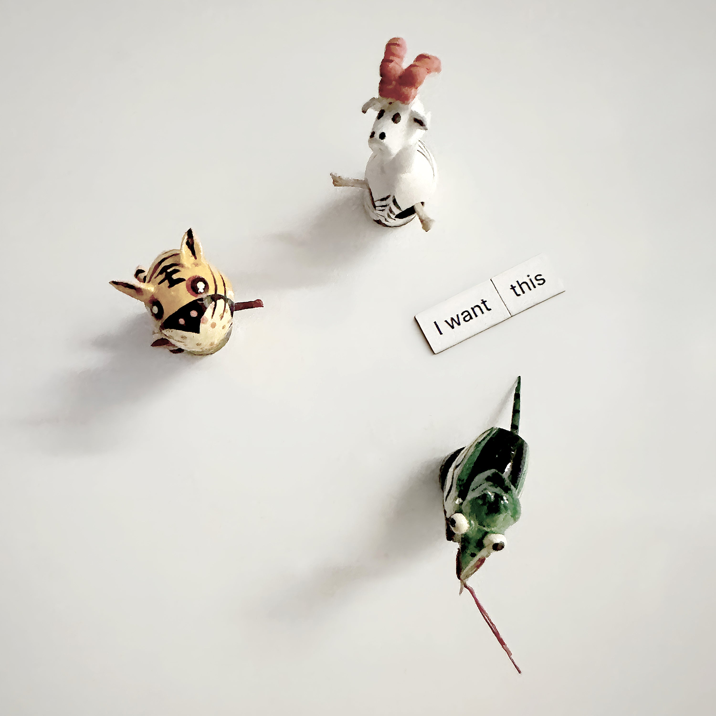Fun Fridge Magnets with Moving Arms (Set of 3)